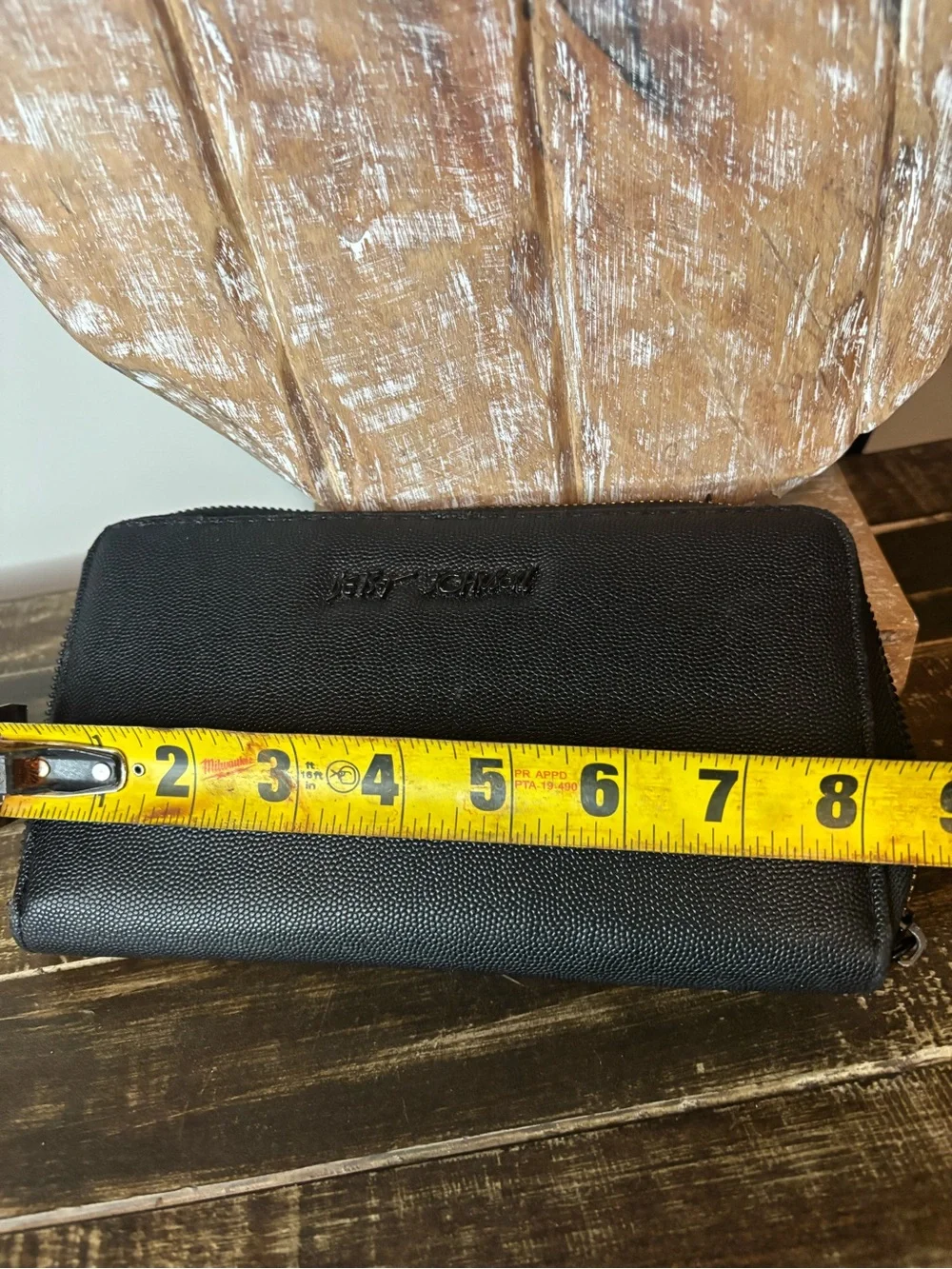 Betsey Johnson Black Zip-Around Wallet